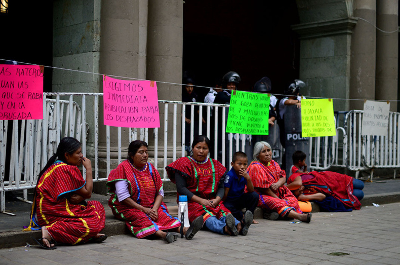 Displaced women of San Juan Copala hunger strike