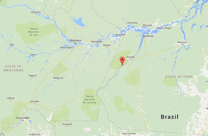 Approximate location of Sawré Muybu demarcation area. Map by Google Maps