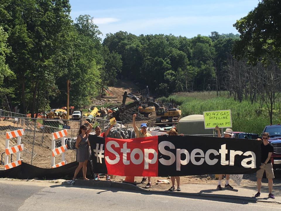 Climate Activists Shut Down National Grid Office in Brooklyn, Demanding National Grid Stop its Support of Spectra Energy’s Dangerous AIM Pipeline