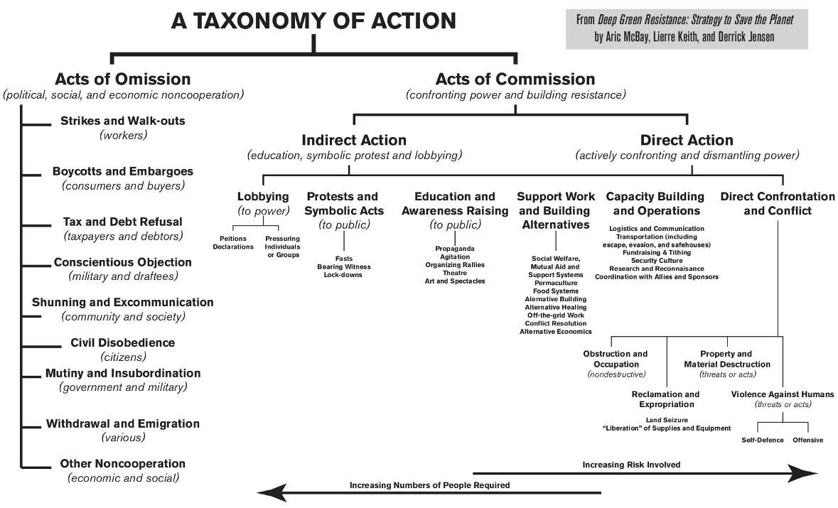 taxonomy of action dgr deep green resistance