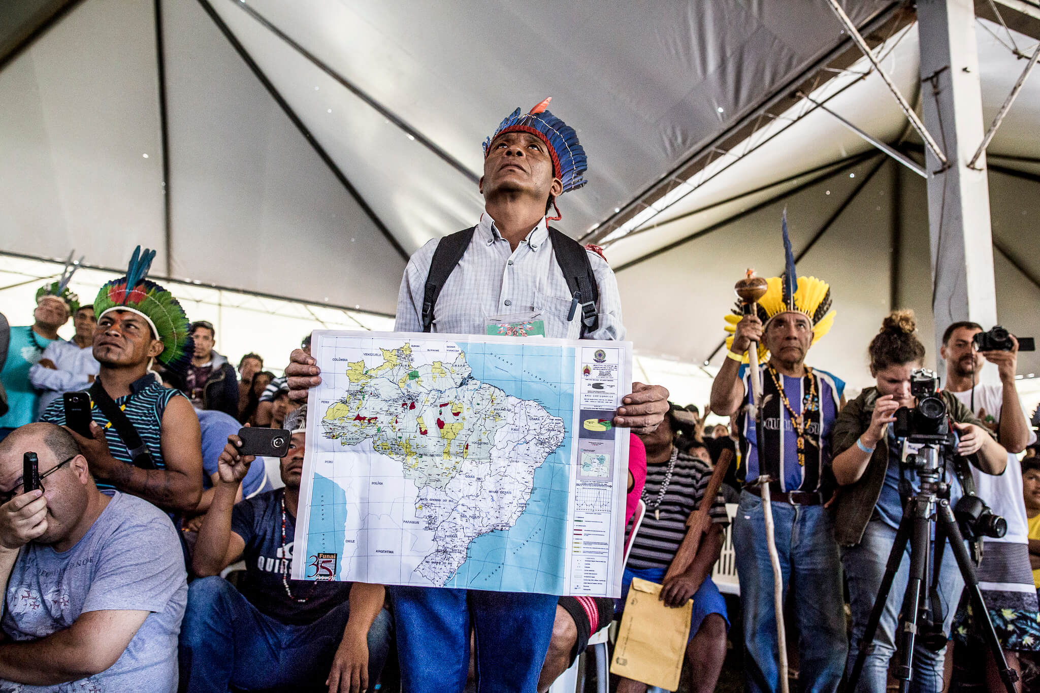 Thousands of Indigenous Peoples Converge on Brazil’s Capital