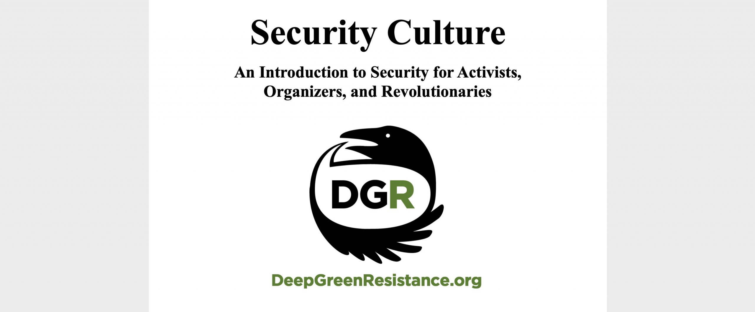 An Introduction to Security for Activists, Organizers, and Revolutionaries