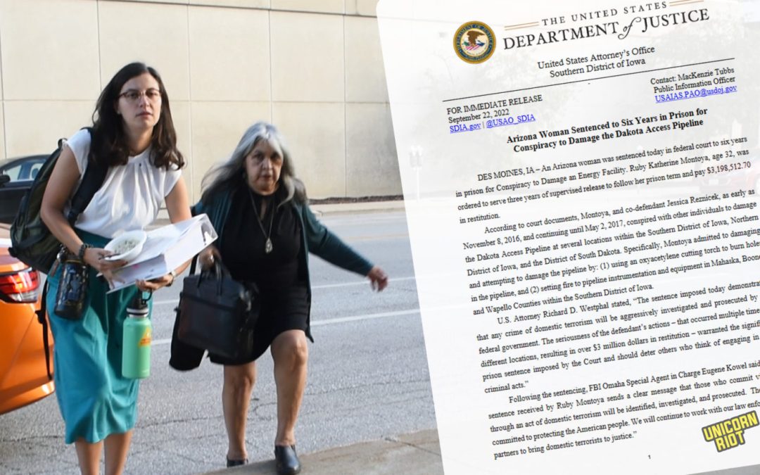 Ecosaboteur Ruby Montoya Sentenced to 6 Years in Federal Prison