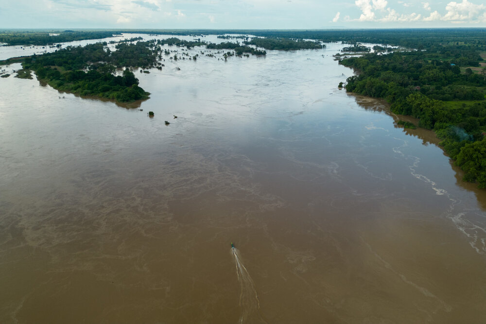 Mekong river, Stung Treng Ramsar site by Gerald Flynn Mongabay